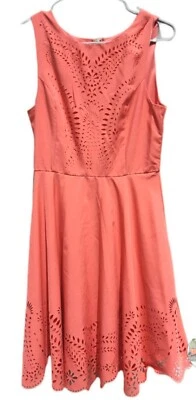 Платье женское Ya Los Angeles коралловое без рукавов на молнии сзади легкое с подкладкой размер средний - Изображение 1 из 4