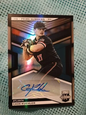 2023 Elite Prime Numbers SP CADE KUEHLER AUTO 41/60 ATLANTA STAR - Image 1 of 3