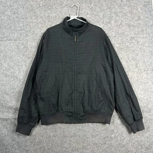 Chaqueta de bombardero Gant para hombre XL a cuadros reloj negro cintura Harrington cremallera completa - Imagen 1 de 12