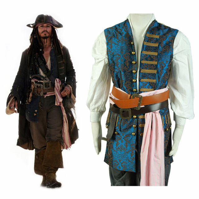 Fantasia de Jack Sparrow piratas do Caribe Plus Size - Jack Sparrow Pi