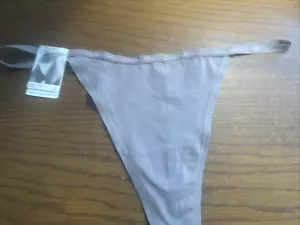 NUEVO CON ETIQUETAS Calvin Klein Mujer (GRANDE) IDEAL ALGODÓN TANGA 5122-020 - Imagen 1 de 6