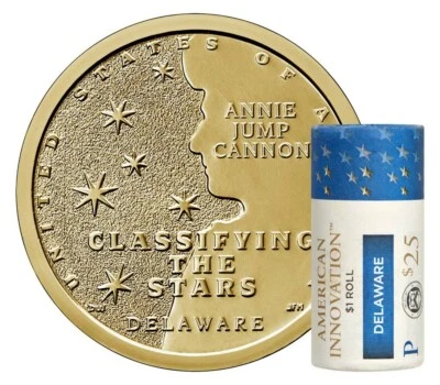 2019 P American Innovation $1 25 rolo de moedas Delaware NÃO ABERTO - Imagem 1 de 4
