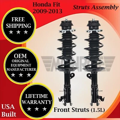 Puntales delanteros Monroe genuinos OEM para Honda Fit 2009-2013 1,5 L garantía de por vida Foto 1 de 4