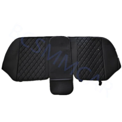 Car Rear Row Back Seat Cover Cushion Non-slip Pad Mat PU Leather Four Seasons  - Image 1 of 4