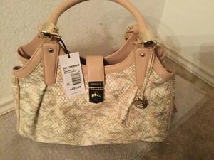 New Brahmin Elisa Beige Hartford Leather Hobo Shoulder bag $455 FREE SHIPPING - Picture 1 of 8