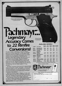 1984 Pachmayr PSW IV Pistol Original Print Ad - Picture 1 of 1