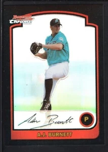 A.J. BURNETT 2003 BOWMAN CHROME #114 REFRACTOR MARLINS SP RARE - Picture 1 of 1