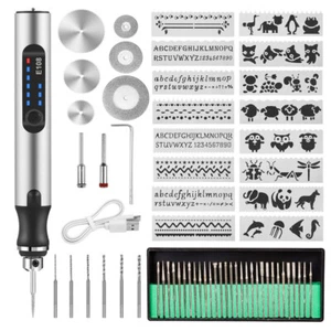 Elektrischer Gravierstift Gravurstift Graviergerät Mini Sets für Metal Glas DIY - Bild 1 von 16