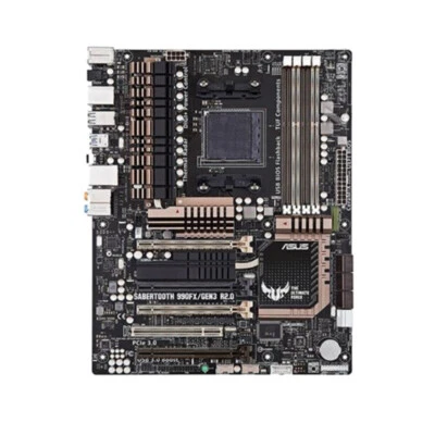 FOR ASUS Sabertooth 990FX/GEN3.0 R2.0 AM3/AM3+ 990FX Motherbroad Fully Working - Image 1 of 4
