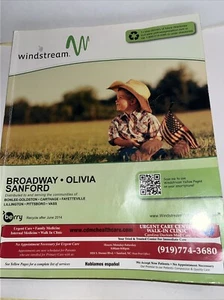 2014 Windstream Phone Book for North Carolina Broadway Olivia Sanford - Picture 1 of 13