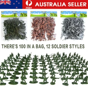 100pcs Army Men Military Set Military Group Soldiers Army Men Action Figures - Picture 1 of 16