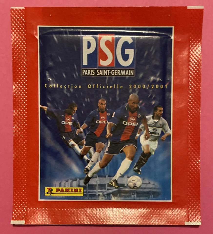 Original Pochette Bustina Panini Championnat France Foot PSG Paris 2000 - 2001 - Photo 1/2