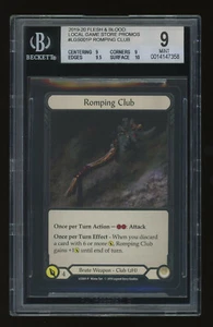 Romping Club Cold Foil BGS 9 Quad++ - Flesh and Blood Promo - BGS Graded - Picture 1 of 2