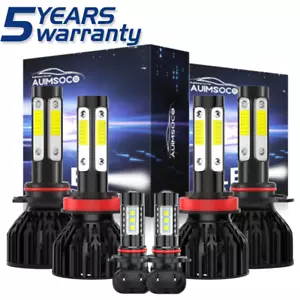 Para Dodge RAM 1500 2500 3500 2016-2018 Faro LED Alto/Bajo + Kit de bombillas antiniebla - Imagen 1 de 12
