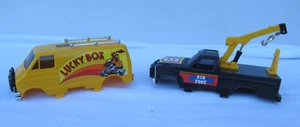 VINTAGE Tamiya Lucky Box & Tow Truck Plastic Bodies - Picture 1 of 7
