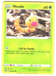 Pokemon Champion's Path Weedle #02/73 Common - Picture 1 of 2