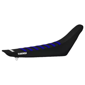 2000-2004 Yamaha TTR 225 SEAT COVER by Enjoy MFG ALL BLACK w/ BLUE RIBS #103 - Bild 1 von 4