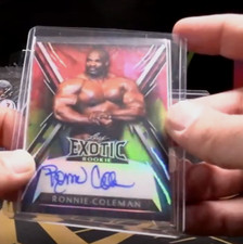 2023 Leaf Exotic Rookie RONNIE COLEMAN Parrot AUTOGRAPH Auto 3/4 Mr Olympia SPP