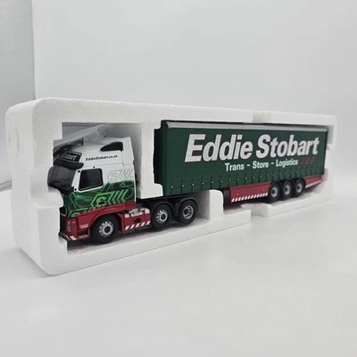 CORGI CLASSICS VOLVO FH CURTAINSIDE EDDIE STOBART LIVERY 1/50 #CC14002 - Image 1 of 2