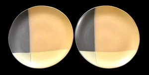 2er Set Sango Steingut 5022 Goldstaub schwarz 10,75" Speiseteller TOP - Bild 1 von 8
