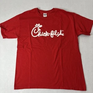 Chick-fil-A rotes T-Shirt mit Grafik-Logo-Print Größe Large - Bild 1 von 7
