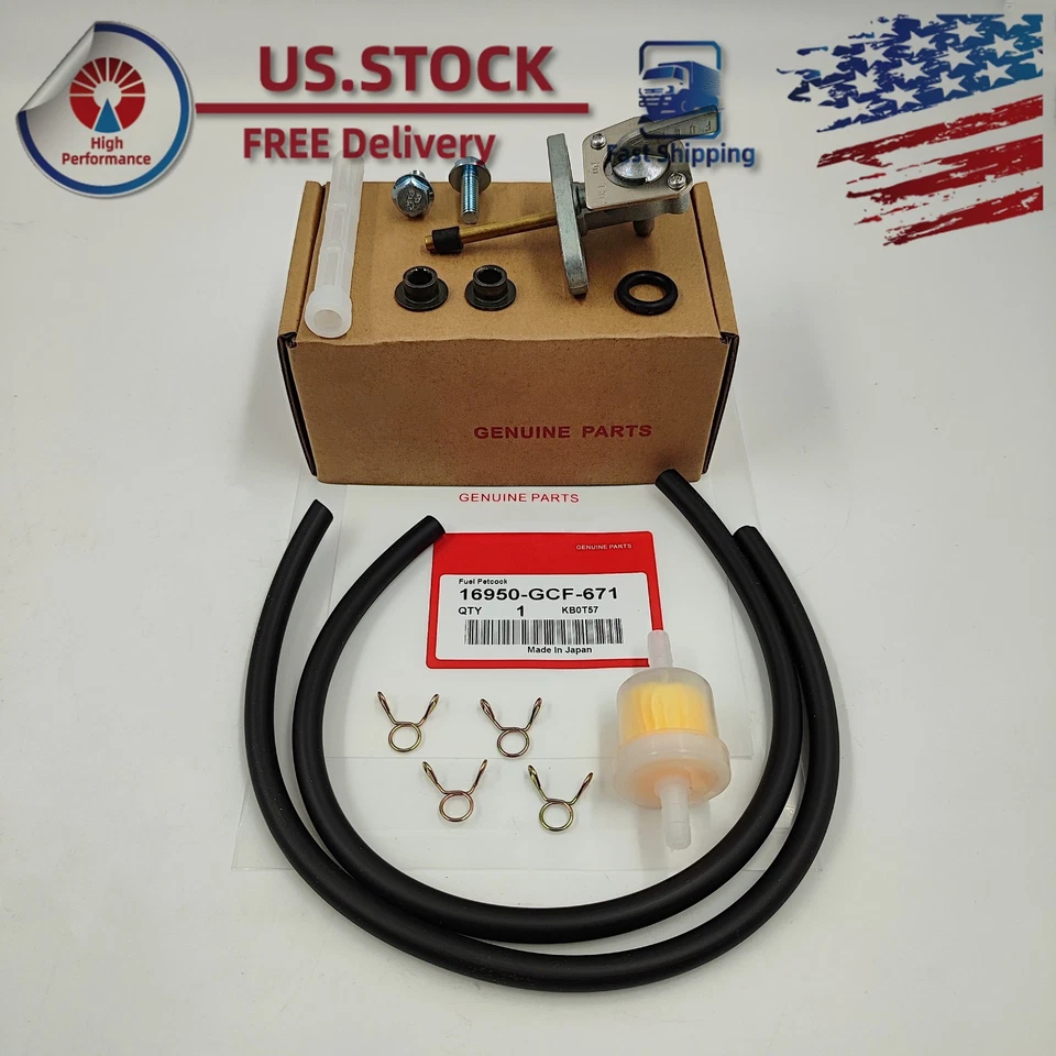 OEM New Fuel Valve Petcock Kit For 2004-2015 Honda CRF50F 2004-07 Honda CRF70F Foto 1 de 4