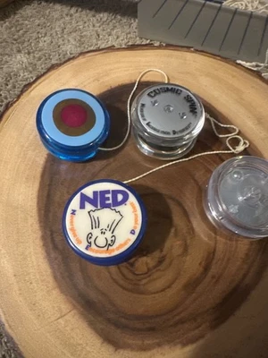 Vintage NED Yo-Yo, Blue. Never Give Up- Encourage Others- Do Your Best  - Image 1 of 4