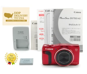 【OTTIME CONDIZIONI】Canon Powershot SX700 HS fotocamera digitale compatta rossa dal Giappone - Foto 1 di 10