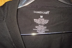 Boxercraft schwarzes Herren Langarmhemd. Größe: M 100% Baumwolle Neu - Bild 1 von 4