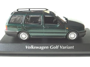 + VOLKSWAGEN VW Golf 3 Variant Modellauto Mini-/Maxichamps 1:43 grün 940055510 - Bild 1 von 4