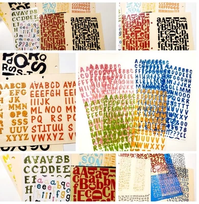 1. Alphabet Stickers  44 Sheets most Double-Sided for Scrapbooking & Crafts! - Image 1 of 4