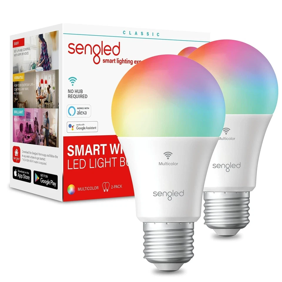 Sengled‎ ‎wifi Colored Light Bulb - Multicolor 2 Pack - Image 1 of 1
