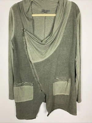 Chaqueta Cárdigan Tempo Paris Asimétrica Cremallera Completa Manga Larga Talla Mediana Foto 1 de 4