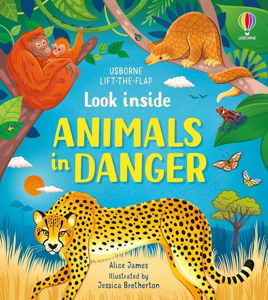 Look Inside Animals in Danger by Alice James Board Book Book - Image 1 of 1