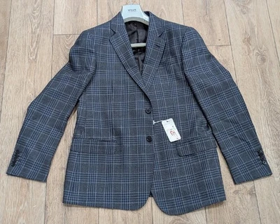$1295 Blazer Para Hombres ARMANI COLLEZIONI Lana Virgen/Seda Gris 52 EE. UU. 42 Foto 1 de 4