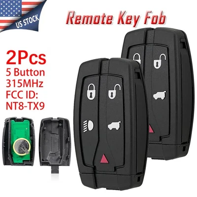 2 Reemplazo para Land Rover LR2 2008-2012 Entrada sin llave Mando a distancia inteligente Llavero 5B Foto 1 de 4