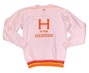 H is for Heiress girls custom Hanes sweatshirt Youth Large (12-14) - Picture 1 of 3