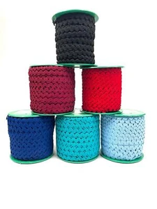 25-50 Metre RIC RAC Ribbon Braid Trimming Rolls 7mm Sewing Wedding Decor Craft - Picture 1 of 13