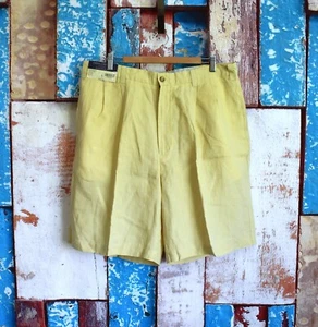Men's Daniel Cremieux Classics Monaco Shorts Linen 8" Inseam SIZE 38 Stone NEW - Picture 1 of 8