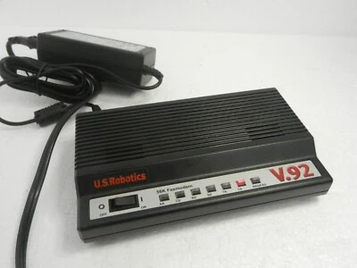 US Robotics 5686 v.92 56K External Modem 0701  W/  AC ADAPTER - Image 1 of 4