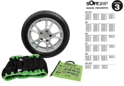 CALZE DA NEVE CORA SOFTGRIP OMOLOGATE  GR.3 CALZE DA NEVE IN TESSUTO ANTISCIVOLO - Immagine 1 di 4