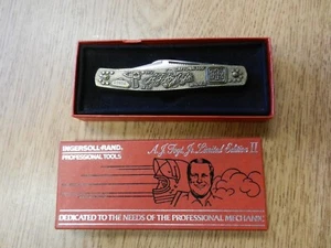 NIB Ingersol A J Foyt Limited Edition Pocket Knife With Box 4" Long Unused - Picture 1 of 4