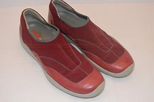 Prada Slip on Women's Sneakers Red/Gray Size 38.5 EU 8 US Pre-owned - Picture 1 of 24