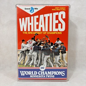 Wheaties Box Minnesota Twins 1987 World Champions Unopened Full Sealed in Case - Picture 1 of 18