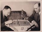 Original Press Photo Football Chess Louis Boissier Inventor demonstrates 21.5.46