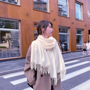 Men's and Women's Oversized Fine Cashmere Wool Blanket Shawl Wrap Warm Scarf2024 - Picture 1 of 33