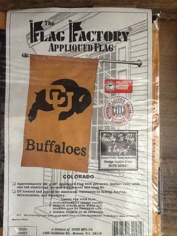 Colorado Buffaloes Flag Factory Large Flag;  28'' x 48''; NCAA; Pac 12 Cover
