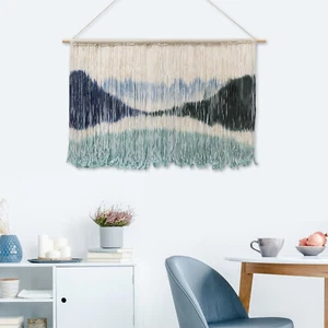 Wall Hanging Hand Woven Tapestry Large Macrame Tapestry Boho Chic Bohemian Decor - Picture 1 of 15