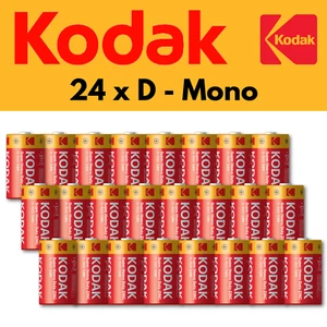 Kodak Batterien, D Mono 24er Pack, Markenqualität, R20, Zink Kohle, 1,5V - Bild 1 von 1
