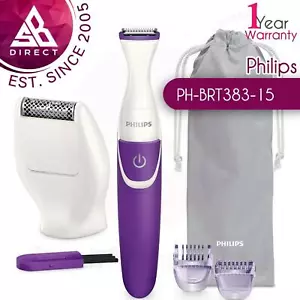 Philips BRT383/15 BikiniGenie Cordless Women's Lady Bikini Trimmer│Trim & Shave - Picture 1 of 8